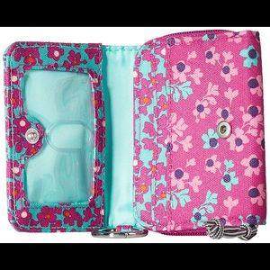 Women's Lighten Up Printed Dot RFID Card Case